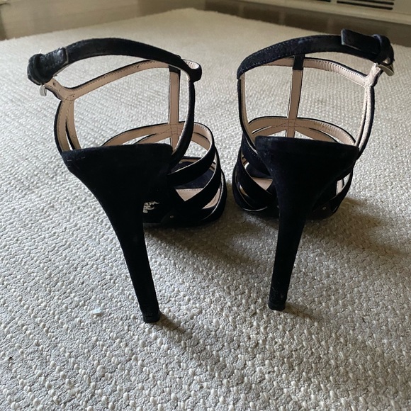 Prada Calzature Donna Camoscio black suede high heel sandals - Picture 5 of 7